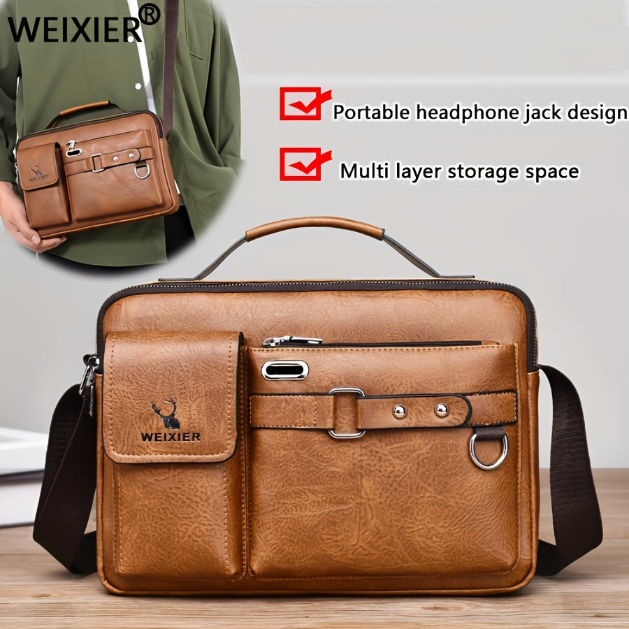 Bolso de hombro para hombre, bandolera, bandolera de negocios, bandolera, bolso de mano, bolso informal para hombre