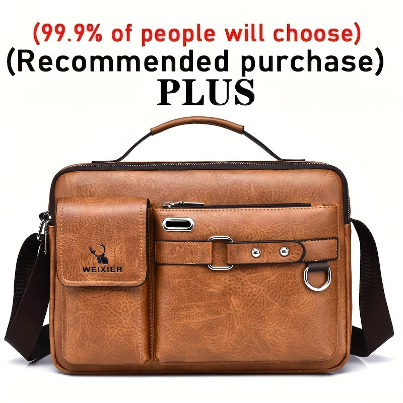 Bolso de hombro para hombre, bandolera, bandolera de negocios, bandolera, bolso de mano, bolso informal para hombre