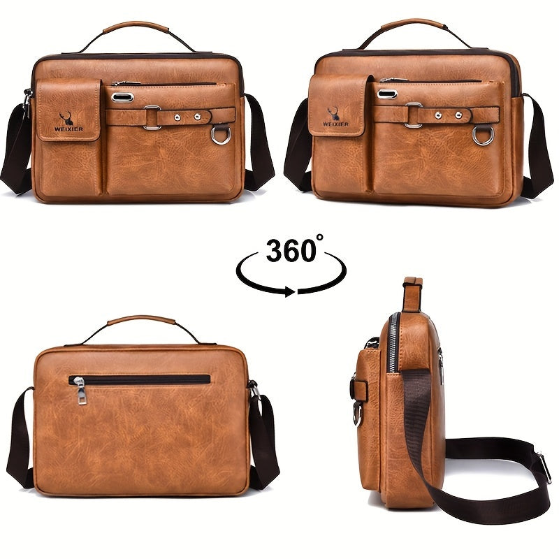 Bolso de hombro para hombre, bandolera, bandolera de negocios, bandolera, bolso de mano, bolso informal para hombre