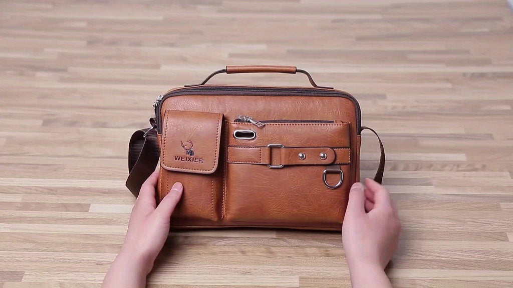 Bolso de hombro para hombre, bandolera, bandolera de negocios, bandolera, bolso de mano, bolso informal para hombre