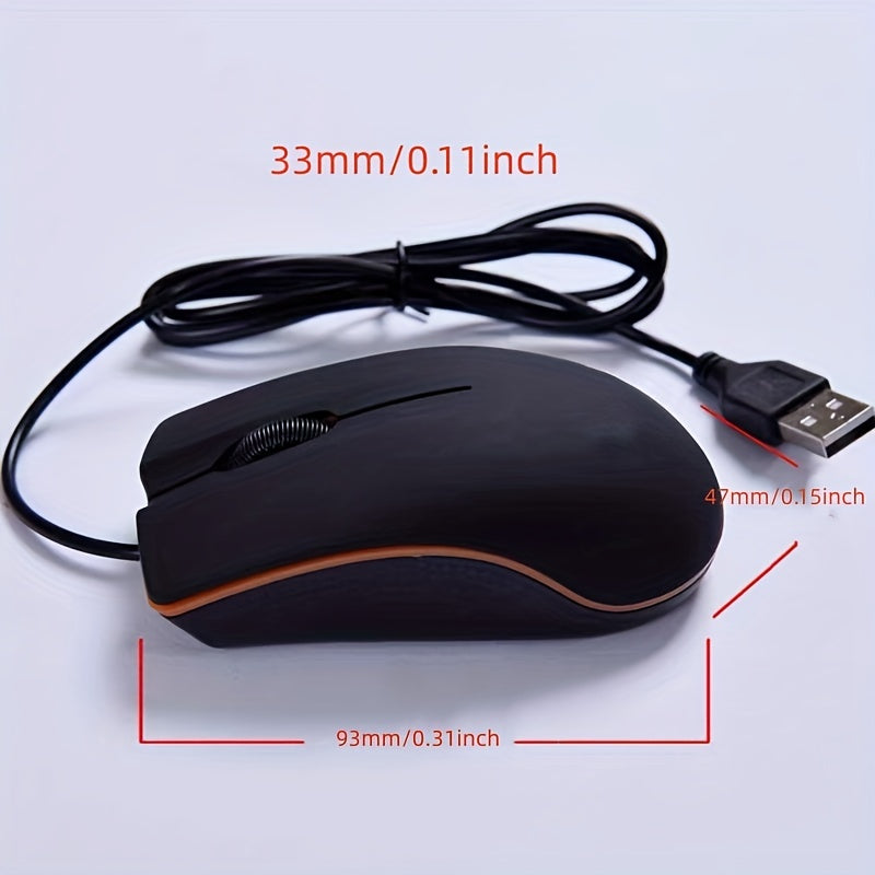 USB Wired Game Mouse Mice for PC Laptop Computer Small Mouse