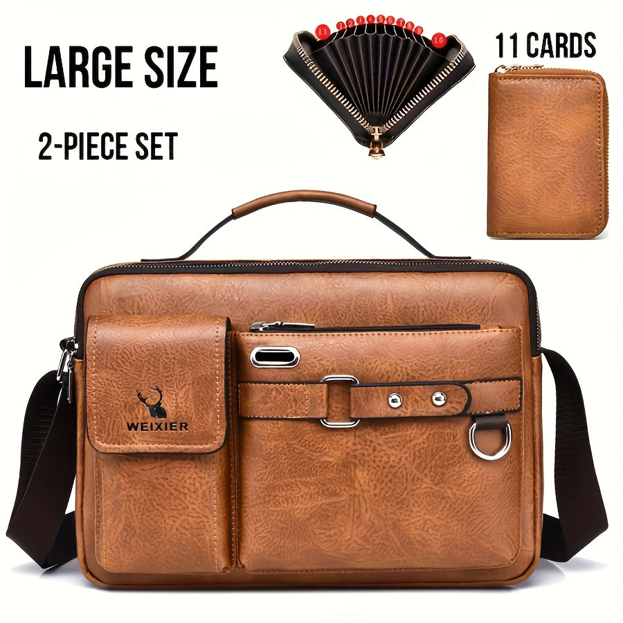 Bolso de hombro para hombre, bandolera, bandolera de negocios, bandolera, bolso de mano, bolso informal para hombre