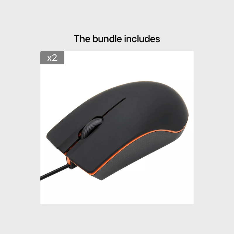 USB Wired Game Mouse Mice for PC Laptop Computer Small Mouse