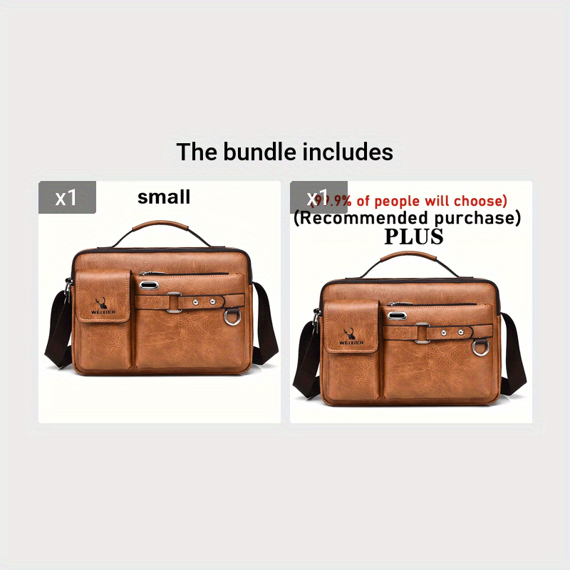 Bolso de hombro para hombre, bandolera, bandolera de negocios, bandolera, bolso de mano, bolso informal para hombre