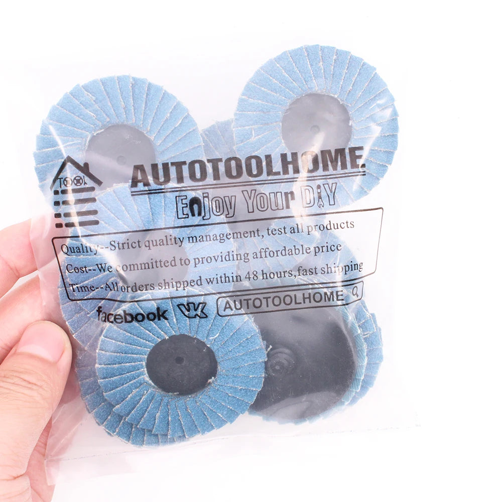 50mm 2" 3" Flap Disc Sanding Disc for Rolor Roll Lock 40 60 80 120 Grit Polishing Pad Metal Iron Rust Removal Grinding Wheel