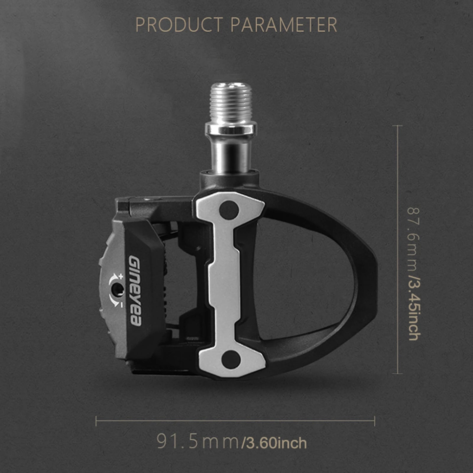 Gineyea Road Bike Clip Pedals, Clipless Road Cycling Pedals with Cleat Compatible with SPD-SL