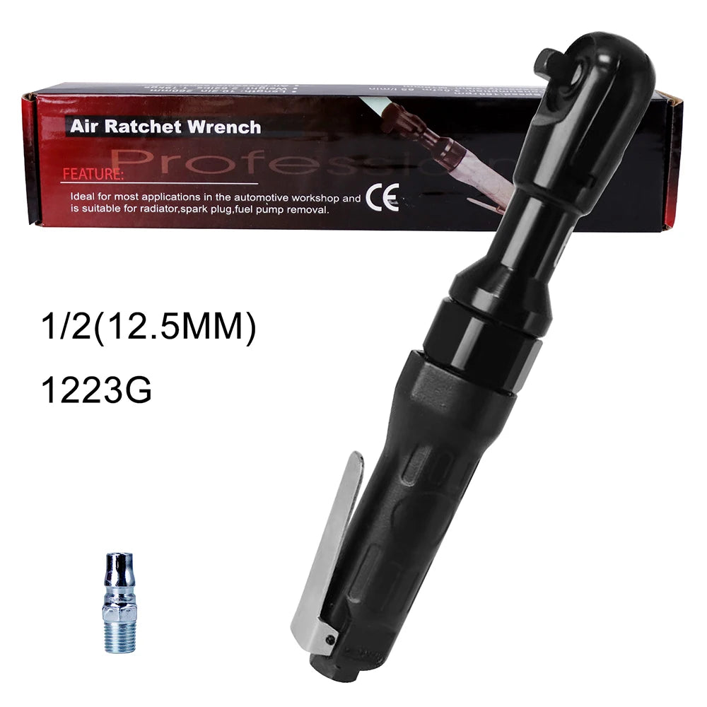 Air Pneumatic Ratchet Wrench Torque Spanner Mechanical Machine Repairing Tool Maintenance Household 3/8'' 1/2'' Square Head