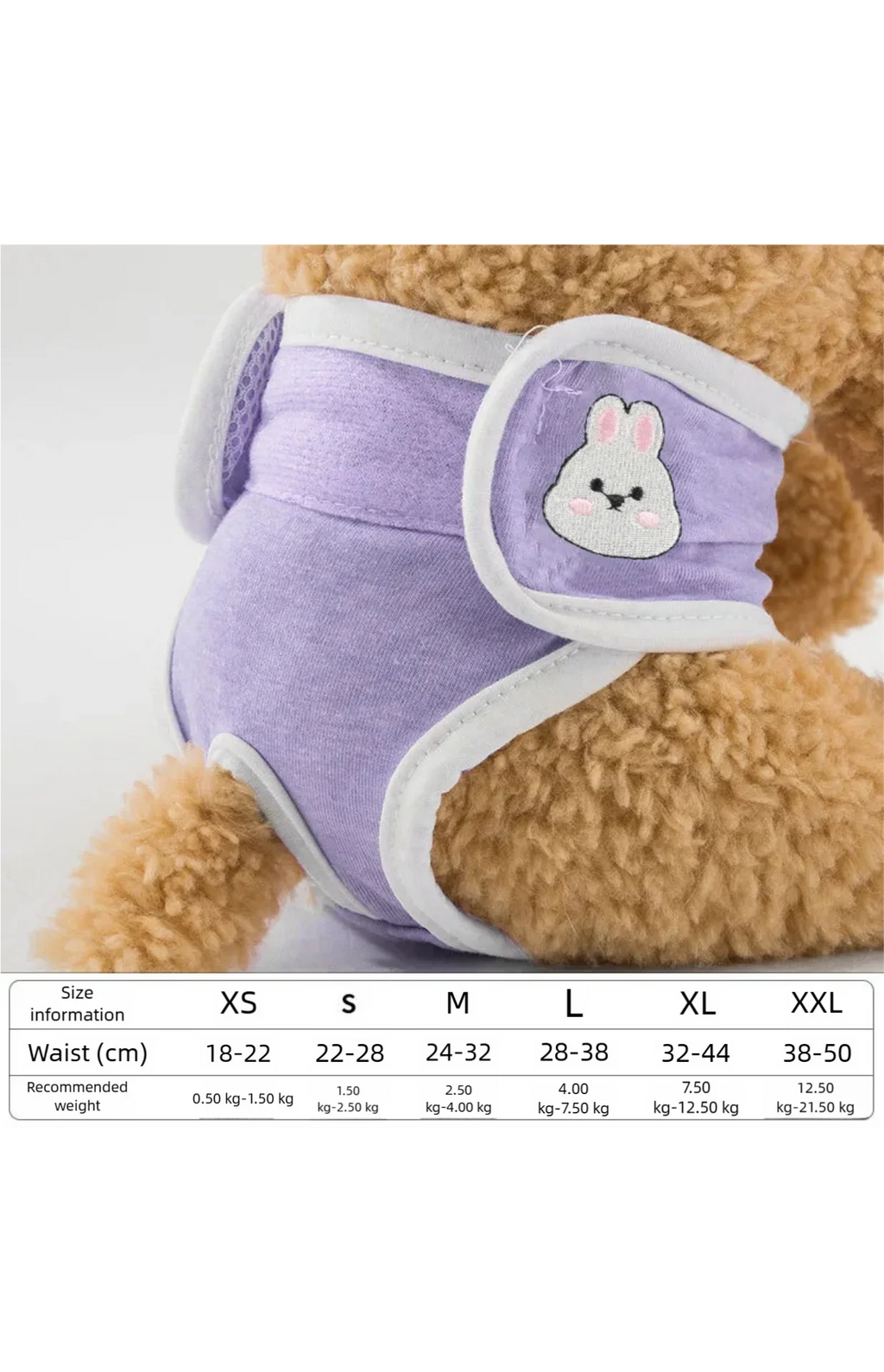 opa interior para mascotas Toalla de la tía Teddy Pantalones de higiene menstrual Pañales antiacoso para cachorros Pañales mojados Pañales fisiológicos para la madre perra