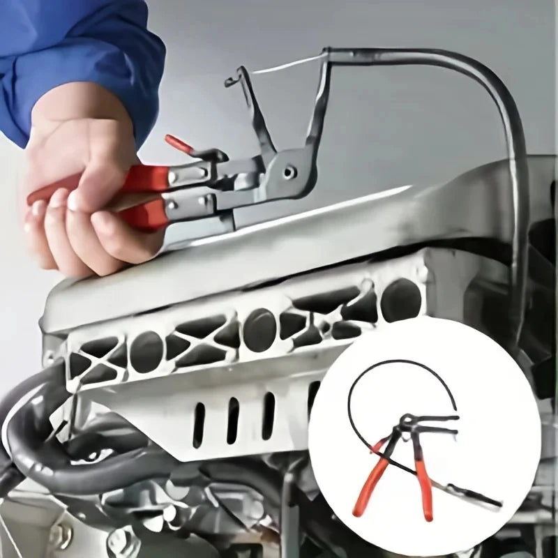 Alicates de sujeción, abrazaderas de manguera flexibles, tipo cable, cable flexible, abrazaderas de manguera largas para automóviles, extracción de conjuntos de mangueras rectas, herramientas de reparación de automóviles