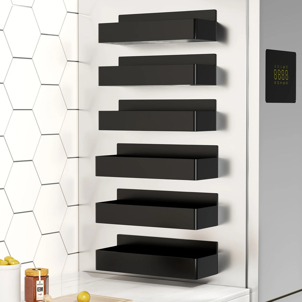 2pcs Magnetic Storage Rack Refrigerator/Washing Machine/Microwave Side Storage Rack Cabinet Strong Load-Bearing, Utility Racks
