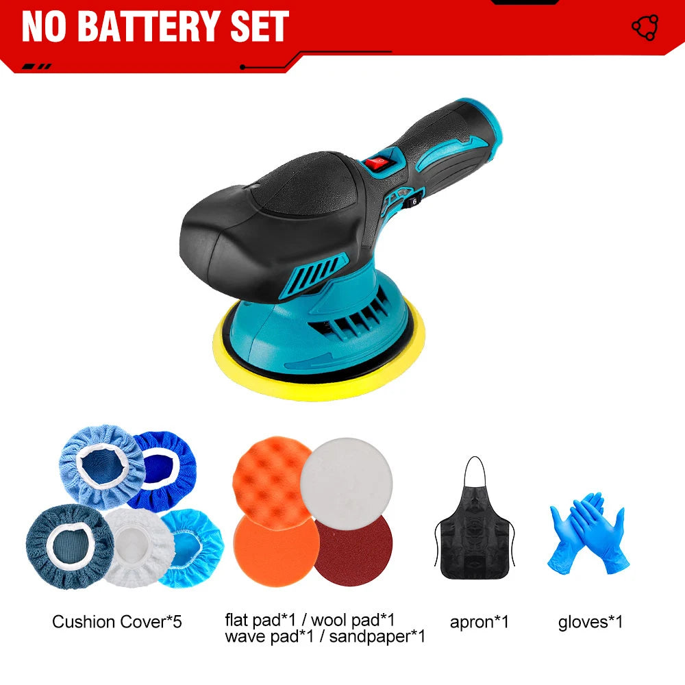 6000RPM Cordless Mini Polisher Car Polishing Machine 12V Electric Cars Polish Machines Adjustment 6Speeds Auto Detailing Tool