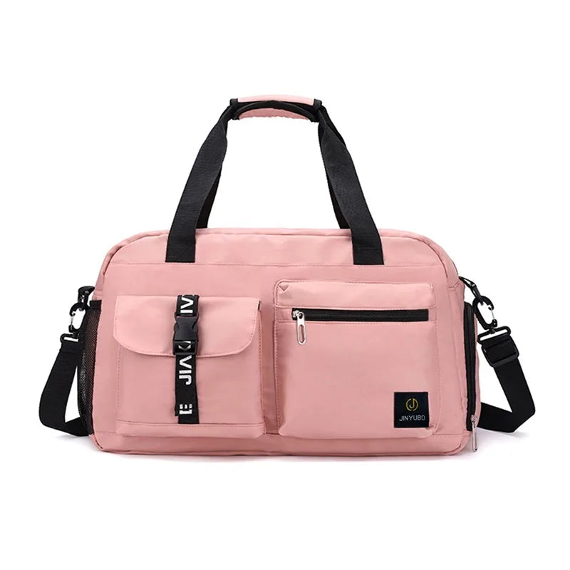Bolsos de viaje de moda para mujer, bolso deportivo de gran capacidad para hombre, bolso de fin de semana impermeable, bolso de mensajero para mujer, seco y húmedo.