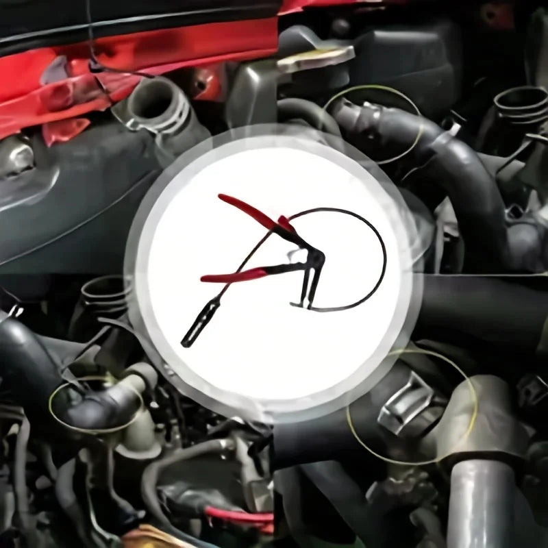 Alicates de sujeción, abrazaderas de manguera flexibles, tipo cable, cable flexible, abrazaderas de manguera largas para automóviles, extracción de conjuntos de mangueras rectas, herramientas de reparación de automóviles