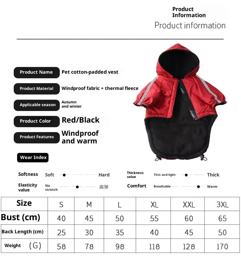Ropa impermeable para perros, chaqueta intercambiable, abrigo para mascotas para perros pequeños y medianos, chaquetas de forro polar cálidas de invierno para perros, impermeable para cachorros y chihuahuas.