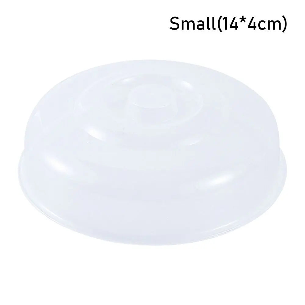 New 1Pcs Fresh Keeping Microwave Splatter Cover for Kitchen Bowls Cake Dish Plastic Food Fresh Lid Reusable Vented