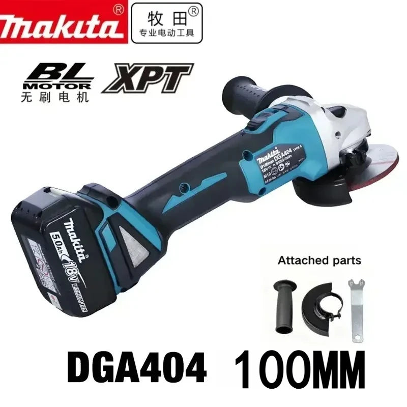 Makita DGA404 100mm Angle Grinder Lithium Battery Brushless Polishing  Machine 4 Gear Industrial Cutting Power Tools 18V 20V