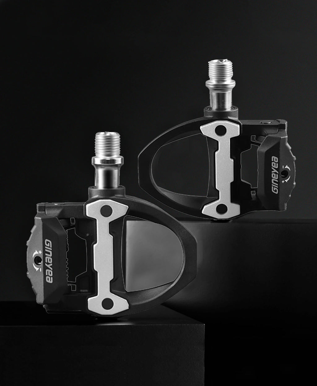 Gineyea Road Bike Clip Pedals, Clipless Road Cycling Pedals with Cleat Compatible with SPD-SL