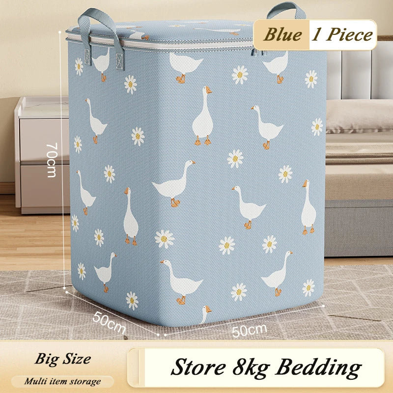 Bolsa organizadora de almacenamiento de 1 pieza para guardar artículos de primera necesidad, plegable, impermeable, de alta capacidad.
