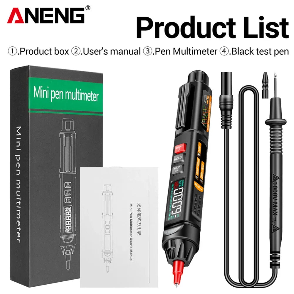 ANENG A3006 Digital Multimeter Pen Type 4000 Counts Professional Meter Non-Contact Auto AC/DC Voltage Ohm Diode Tester For Tool
