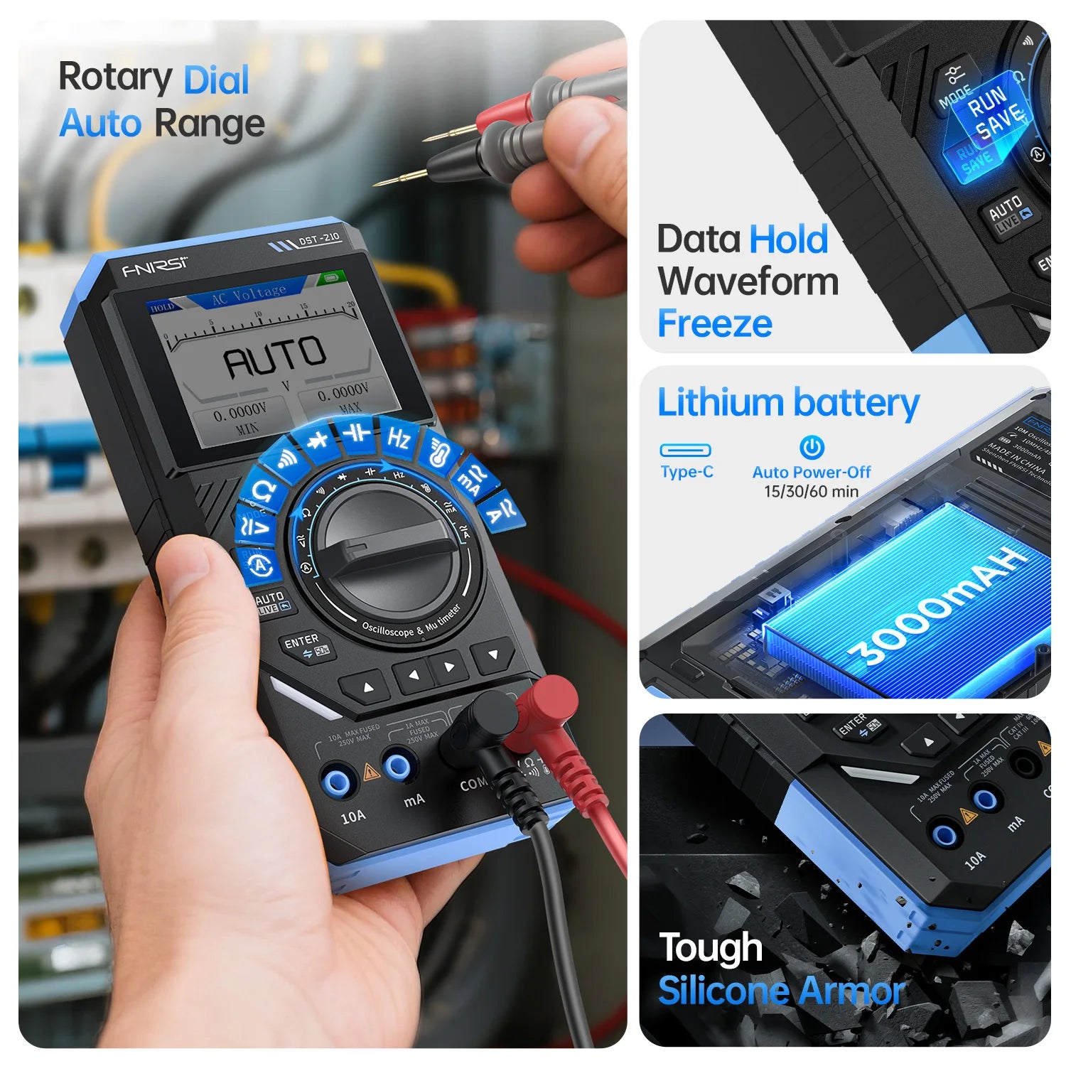 DST-210/DST-201 Es una herramienta tipo dial 2 en 1, ideal para controles de electrónica doméstica y estudios de reparación.