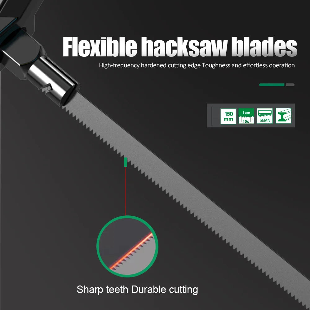 LAOA Mini Hacksaw Stand Small Woodworking Saw Small Saw Bow Metal PVC Wood Cutting Multifunctional small hand saw