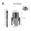 Pipe Thread Cutting Tool Integrated Internal & External Pipe Threading Tool Electric Drill Compatible PVC Pipe Threader Kit