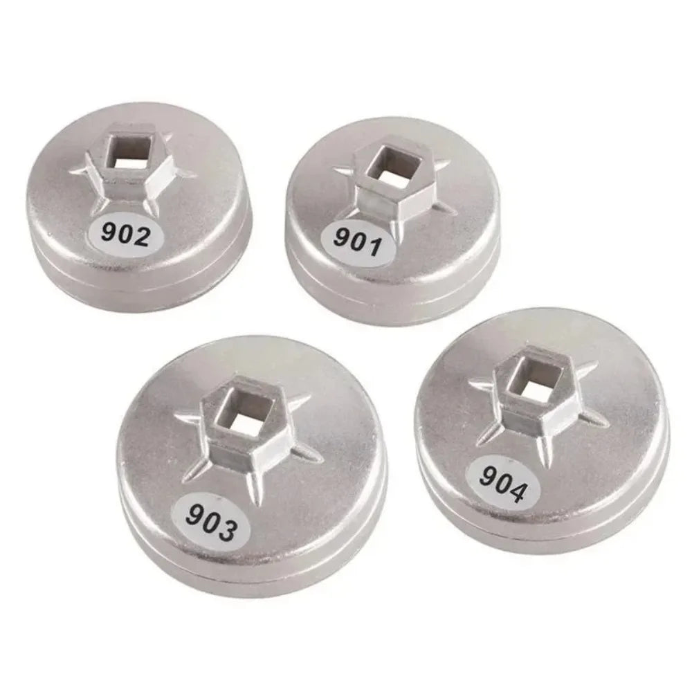 ‌1pc Llave de vaso para filtro de aceite para herramientas de accionamiento de 901/902/903/904 de 65/67/74/79 mm, herramienta manual para quitar filtros de máquina.