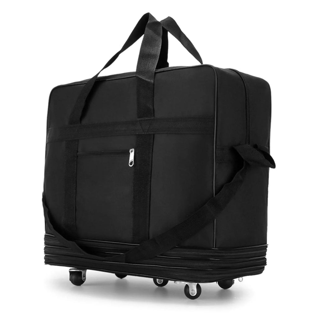 Bolsa de equipaje de viaje, maleta expandible, maleta plegable, bolsa de equipaje de viaje con ruedas para hombres y mujeres