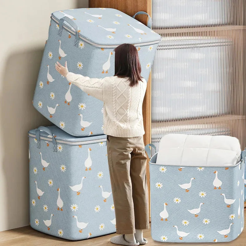 Bolsa organizadora de almacenamiento de 1 pieza para guardar artículos de primera necesidad, plegable, impermeable, de alta capacidad.