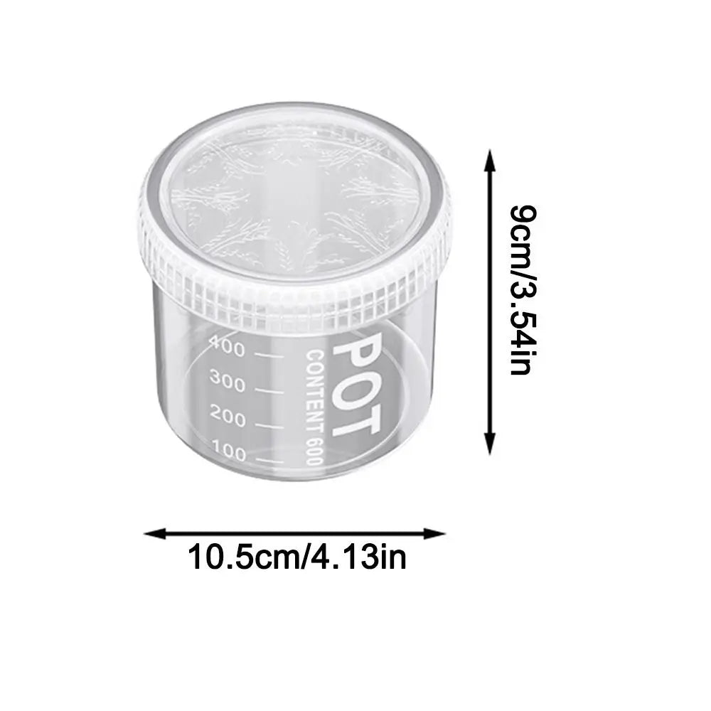 Recipientes de almacenamiento de alimentos de cocina de gran capacidad, caja de plástico transparente para conservación de granos frescos, organizador multigrano para el hogar