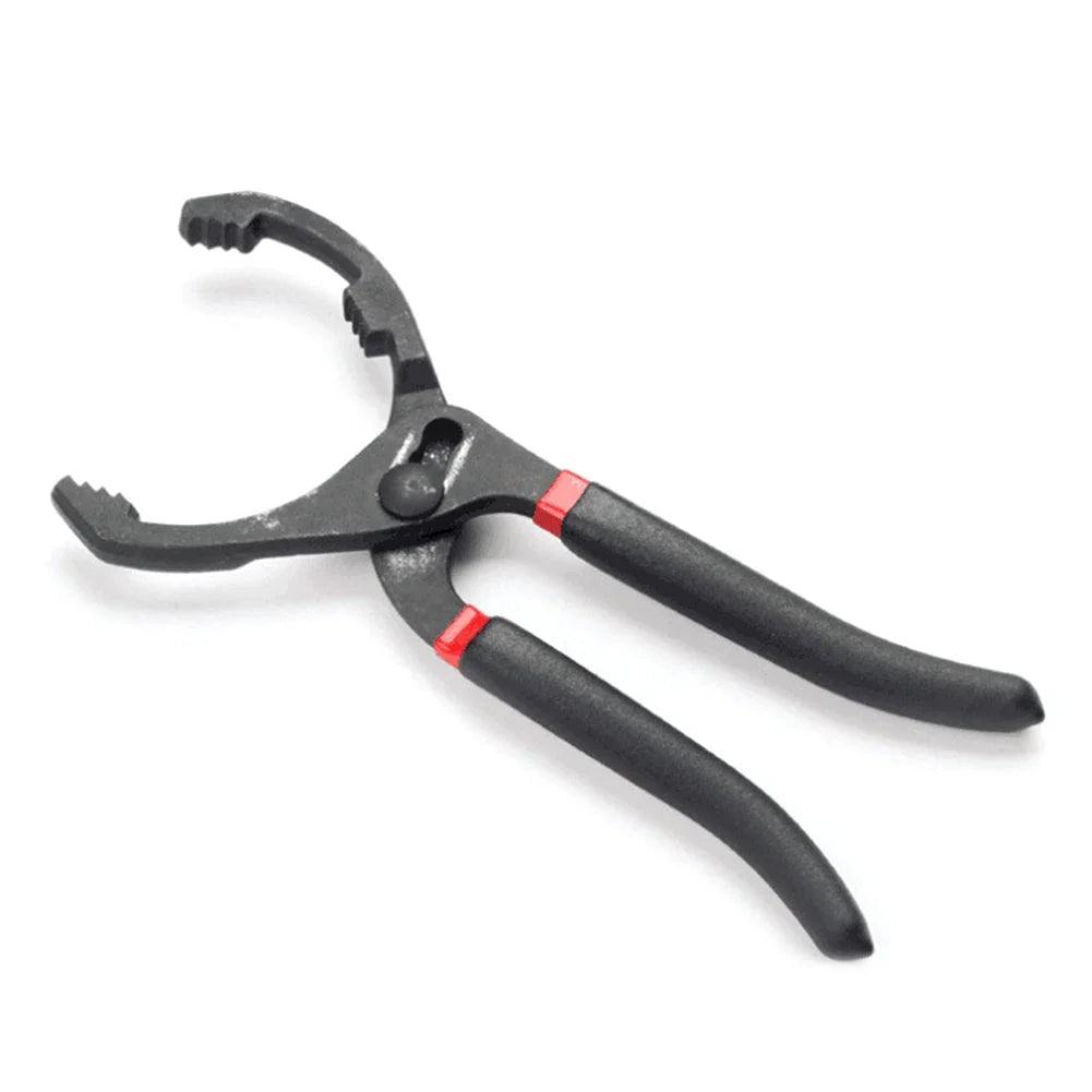Llave ajustable para filtro de aceite de coche, herramienta manual de reparación y mantenimiento de 10/12 pulgadas para filtros de motor y conductos.