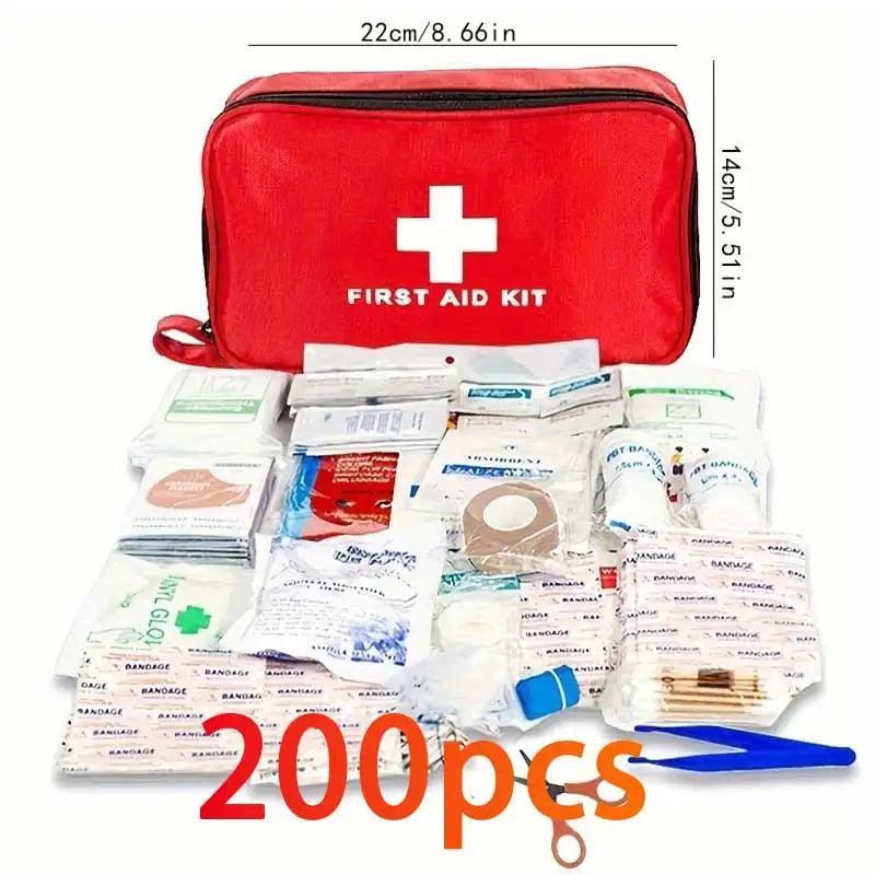 66/200/210pcs first aid kit, medical emergency kit, emergency survival hiking kit, home first aid camping kit