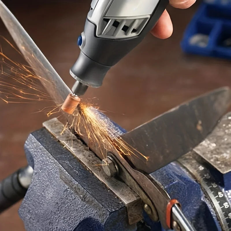 9/45 Pcs Stone Buffing Wheel Abrasive Stone Polishing Tools Grinding Stone Sanding Drill Bits for Dremel Rotary Tool(1/8" Shank)