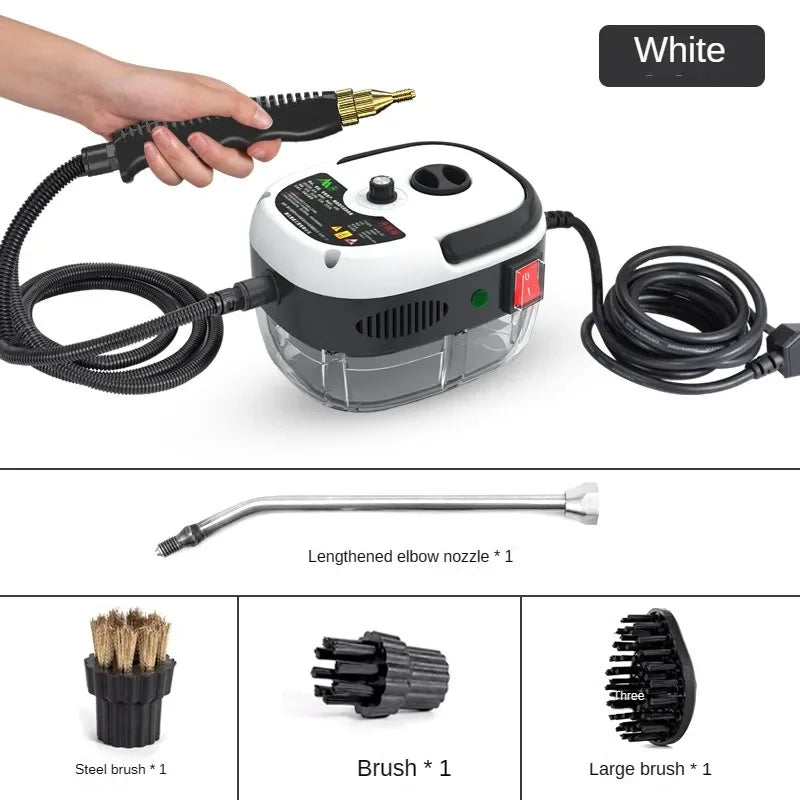 220V EU Limpiador a vapor de alta temperatura con enchufe para limpieza profunda de hogar, coche, cocina, campana extractora y aire acondicionado. Esterilización de aparatos.