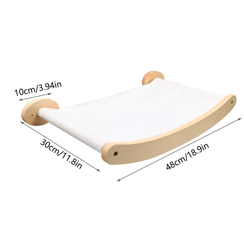 Estantes de escalada para gatos, hamaca, estante de pared, muebles de madera para mascotas, rascador, camas para gatos, perchas, accesorios para gatos durmiendo