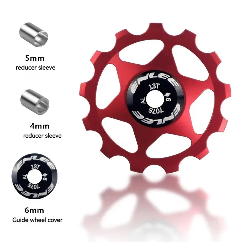 ENLEE 11T 13T Bicycle Jockey Wheels Rear Derailleur Bearing CNC Process Pulley Road Bike Guide Roller For Shimano Bicycle Parts