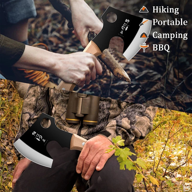 1PC  outdoor high carbon steel hand forging knife, slicing knife, cutting knife, special bone cutting knife