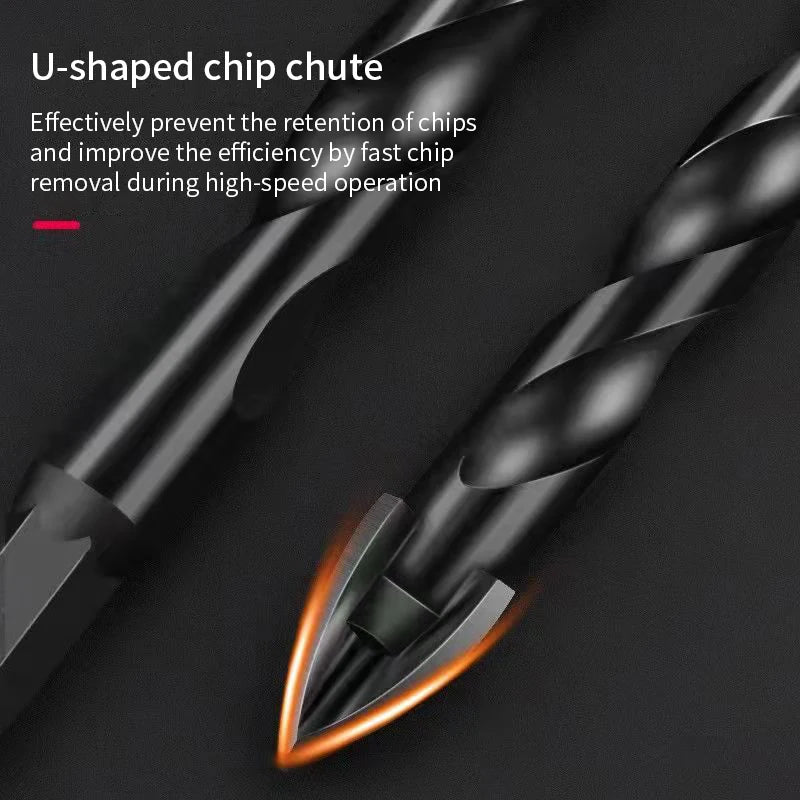 3-12mm Cross Hex Tile Drill Bits Set High Hardness Hard Alloy Triangle Bit Fast Drilling for Glass Ceramic Concrete Brick Metal