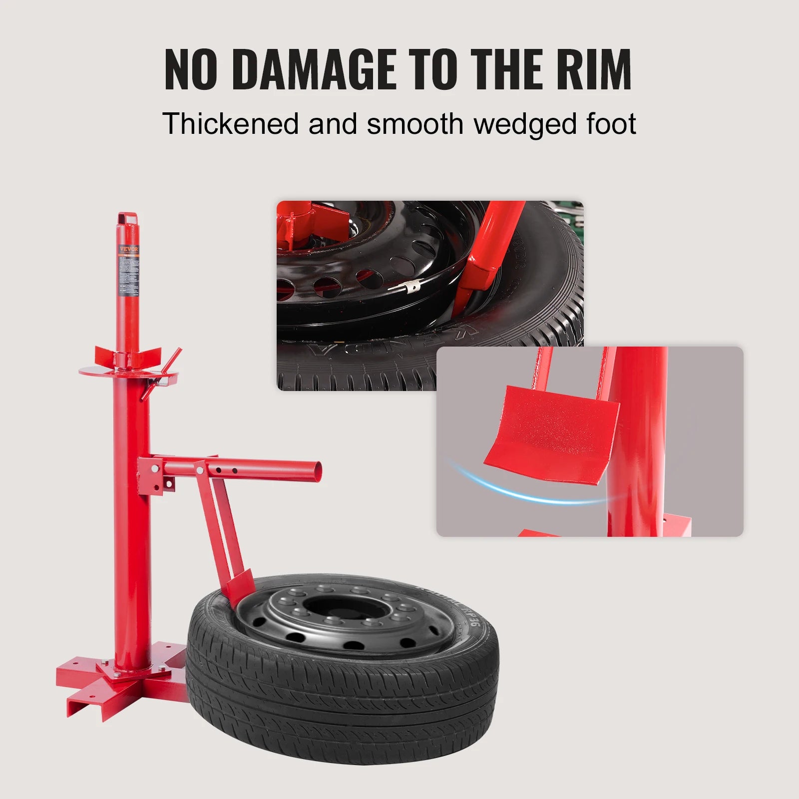 SucceBuy Portable Manual Tire Changer Bead Breaker Tool Portable Hand Bead Breaker Mounting Tool for Car Truck Motorcycle Garage