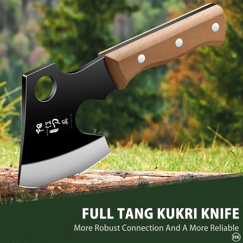 1PC  outdoor high carbon steel hand forging knife, slicing knife, cutting knife, special bone cutting knife