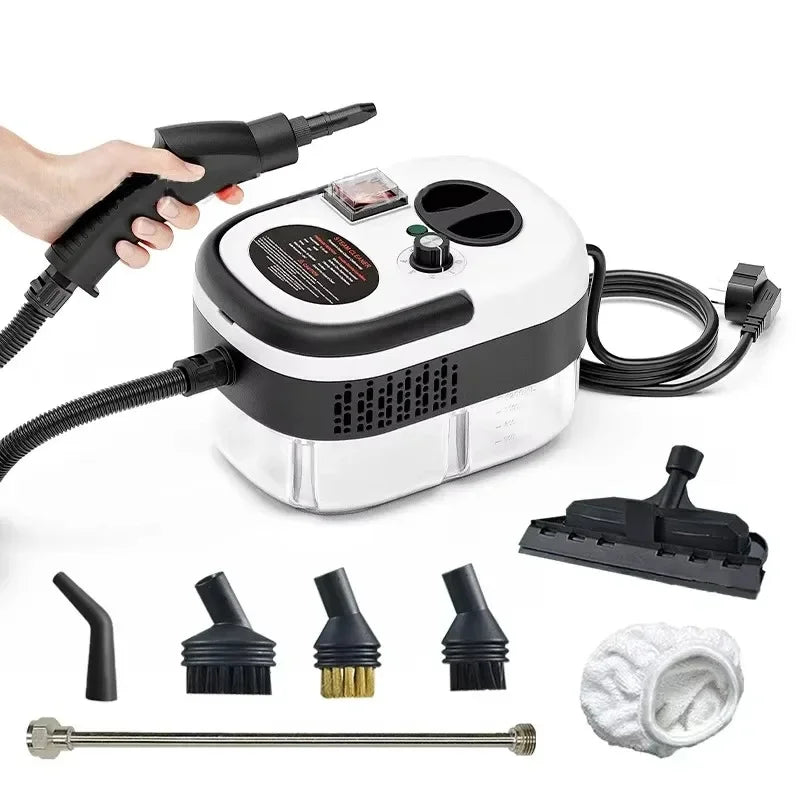 220V EU Limpiador a vapor de alta temperatura con enchufe para limpieza profunda de hogar, coche, cocina, campana extractora y aire acondicionado. Esterilización de aparatos.