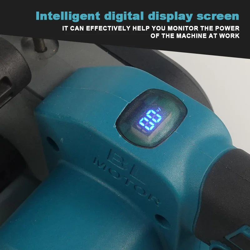 Sierra de cadena eléctrica sin escobillas Electric Goddess de 16 pulgadas, herramienta eléctrica de mano para cortar madera, compatible con batería Makita de 18 V.