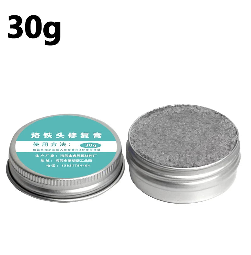 6-60g Soldering Iron Tip Refresher Clean Paste for Oxide Solder Soldering Iron Tip Activator Solder Tip Cleaner Refresher Repair