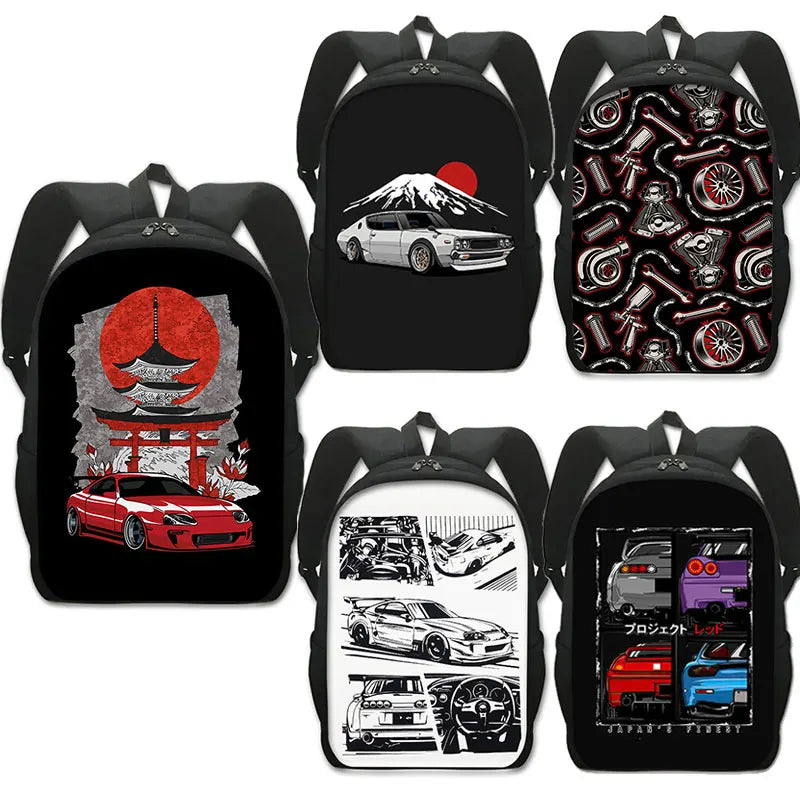 Mochilas estilo JDM ligeras y comodas , tela duradera y con buen almacenamiento