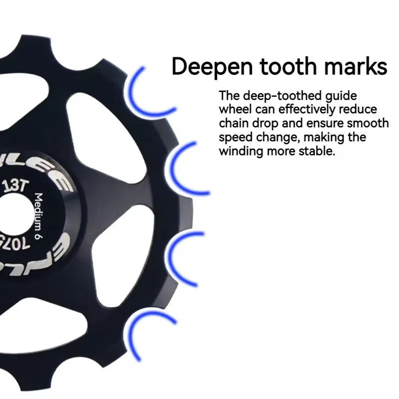 ENLEE 11T 13T Bicycle Jockey Wheels Rear Derailleur Bearing CNC Process Pulley Road Bike Guide Roller For Shimano Bicycle Parts