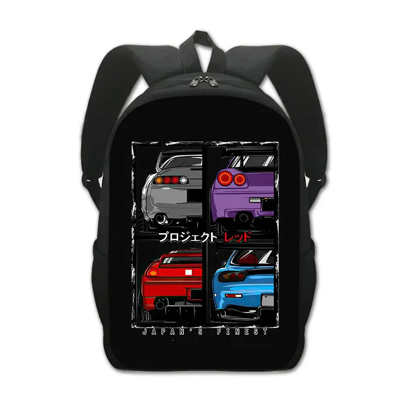 Mochilas estilo JDM ligeras y comodas , tela duradera y con buen almacenamiento