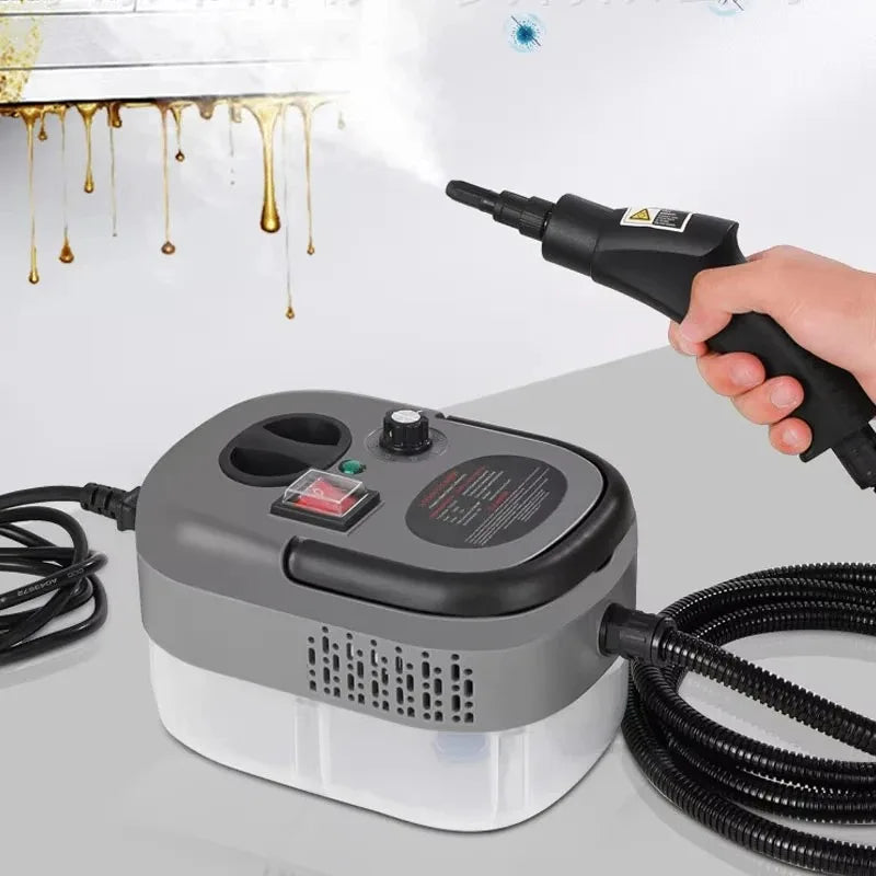 220V EU Limpiador a vapor de alta temperatura con enchufe para limpieza profunda de hogar, coche, cocina, campana extractora y aire acondicionado. Esterilización de aparatos.