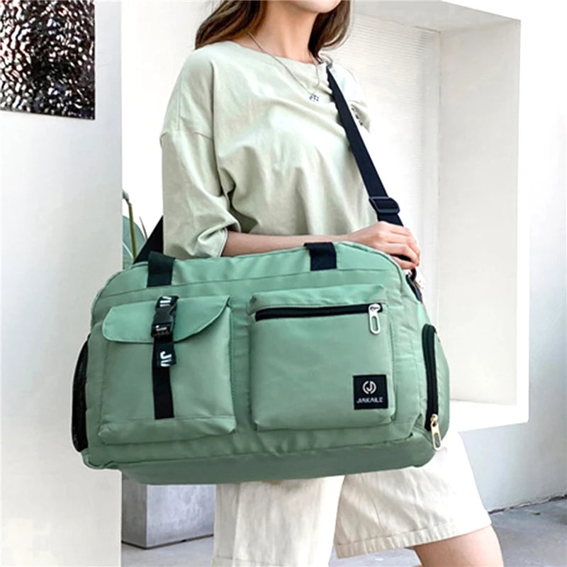 Bolso de viaje multifunción para mujer, bolso deportivo informal, bolso bandolera de gran capacidad, 2023