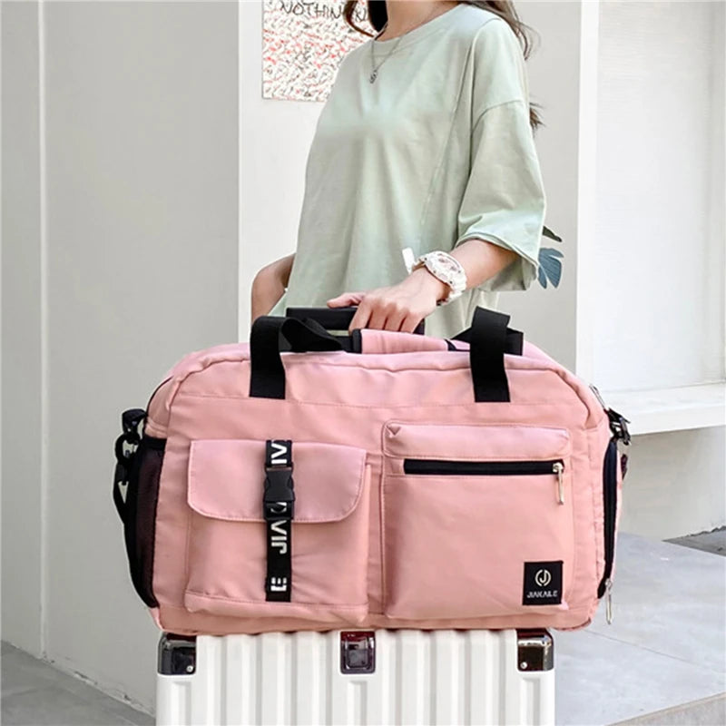 Bolso de viaje multifunción para mujer, bolso deportivo informal, bolso bandolera de gran capacidad, 2023