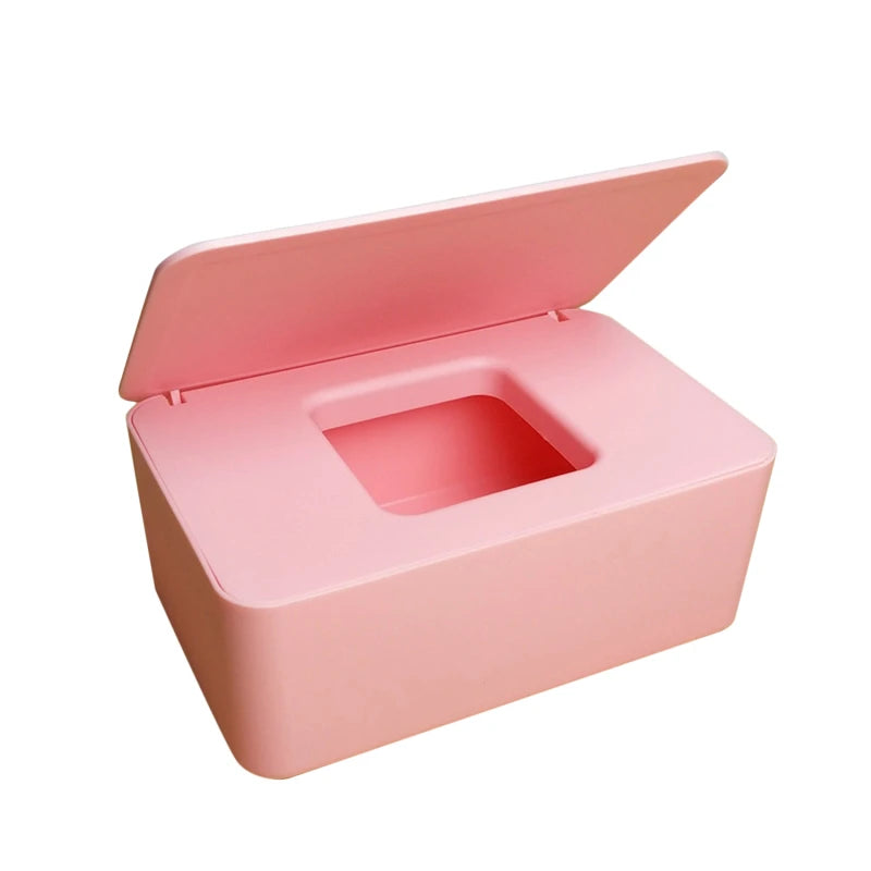 Nueva caja de pañuelos de plástico, soporte para pañuelos húmedos, toallitas, caja de almacenamiento de papel tisú, dispensador de toallas de papel, organizador de servilletas para el hogar